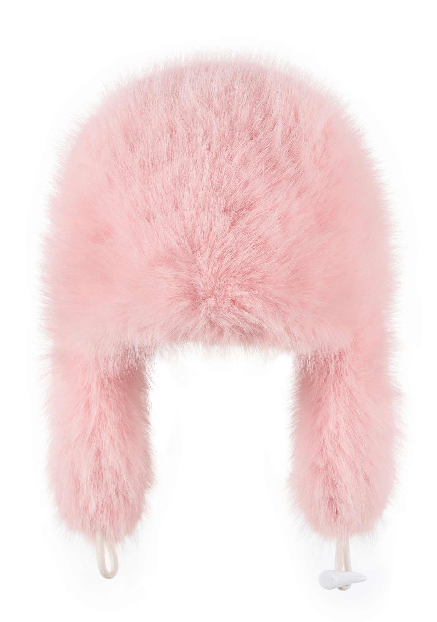 Faux Fur Y2K Trapper Hat Cherrykitten