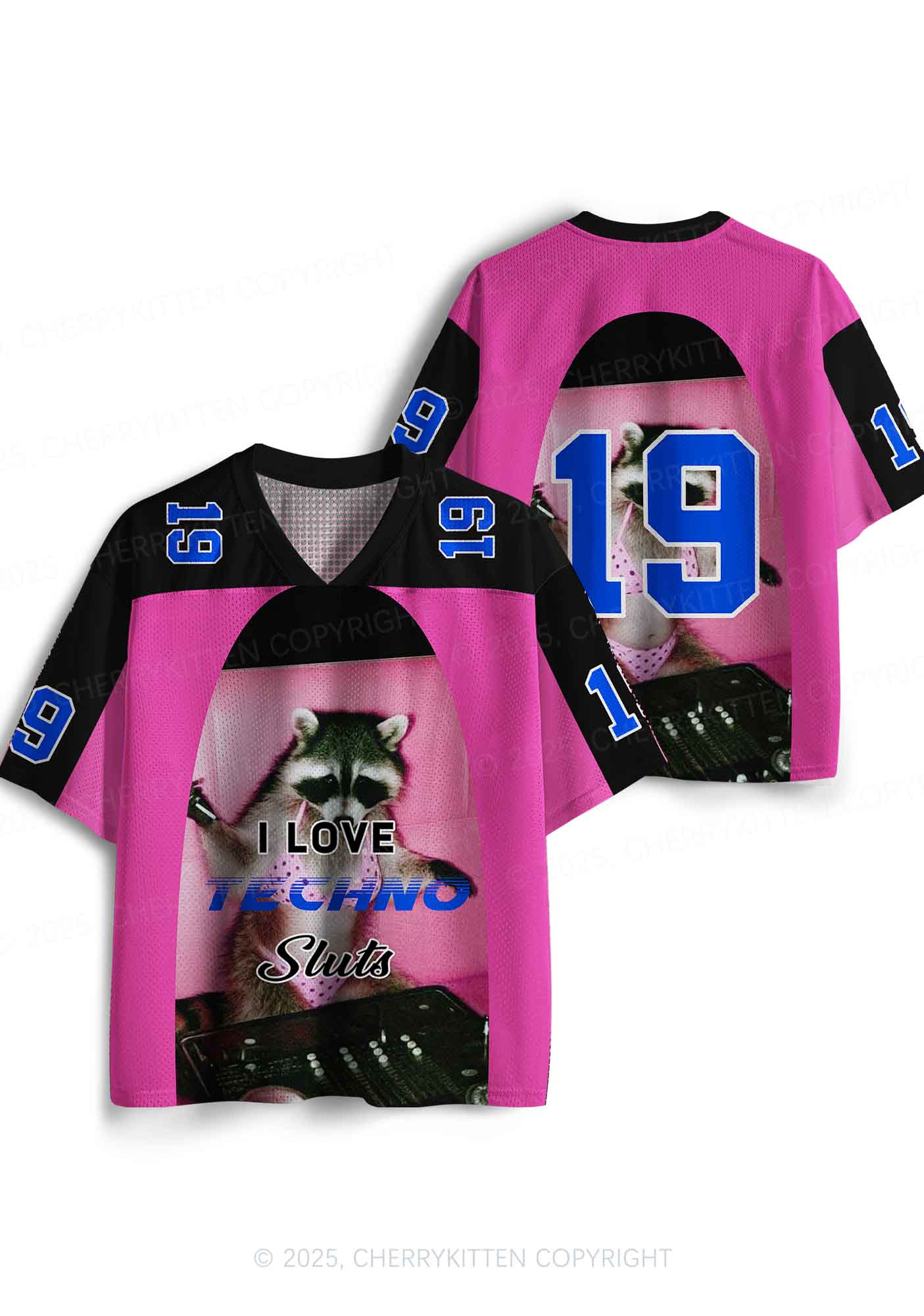 Custom I Love Techno Slxts Y2K Sport Jersey Shirts Cherrykitten