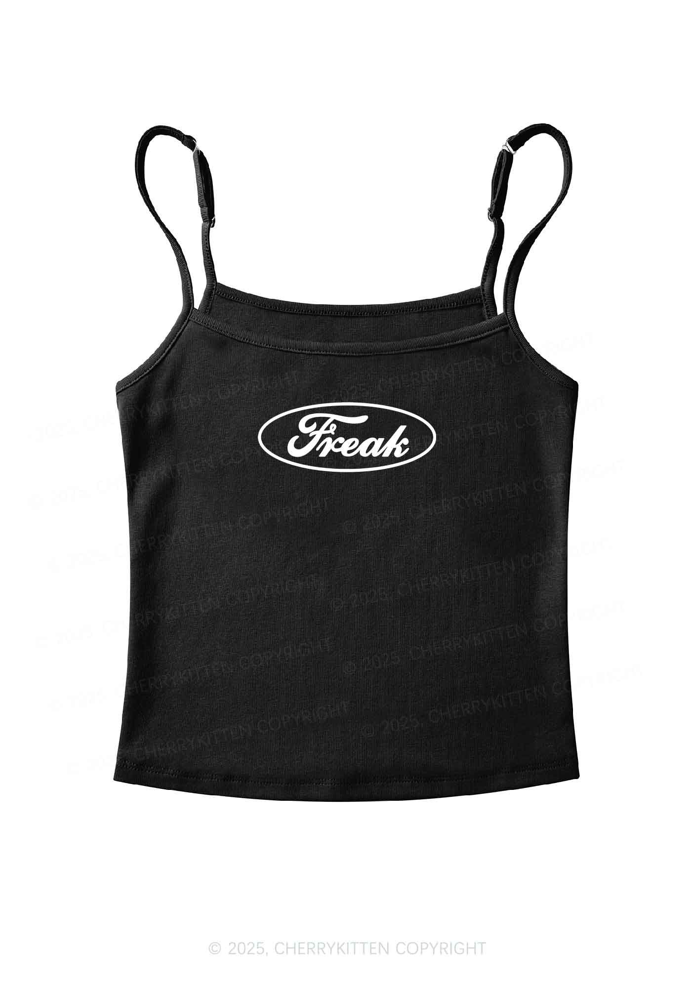 Oval Freak Y2K Spaghetti Strap Cami Cherrykitten