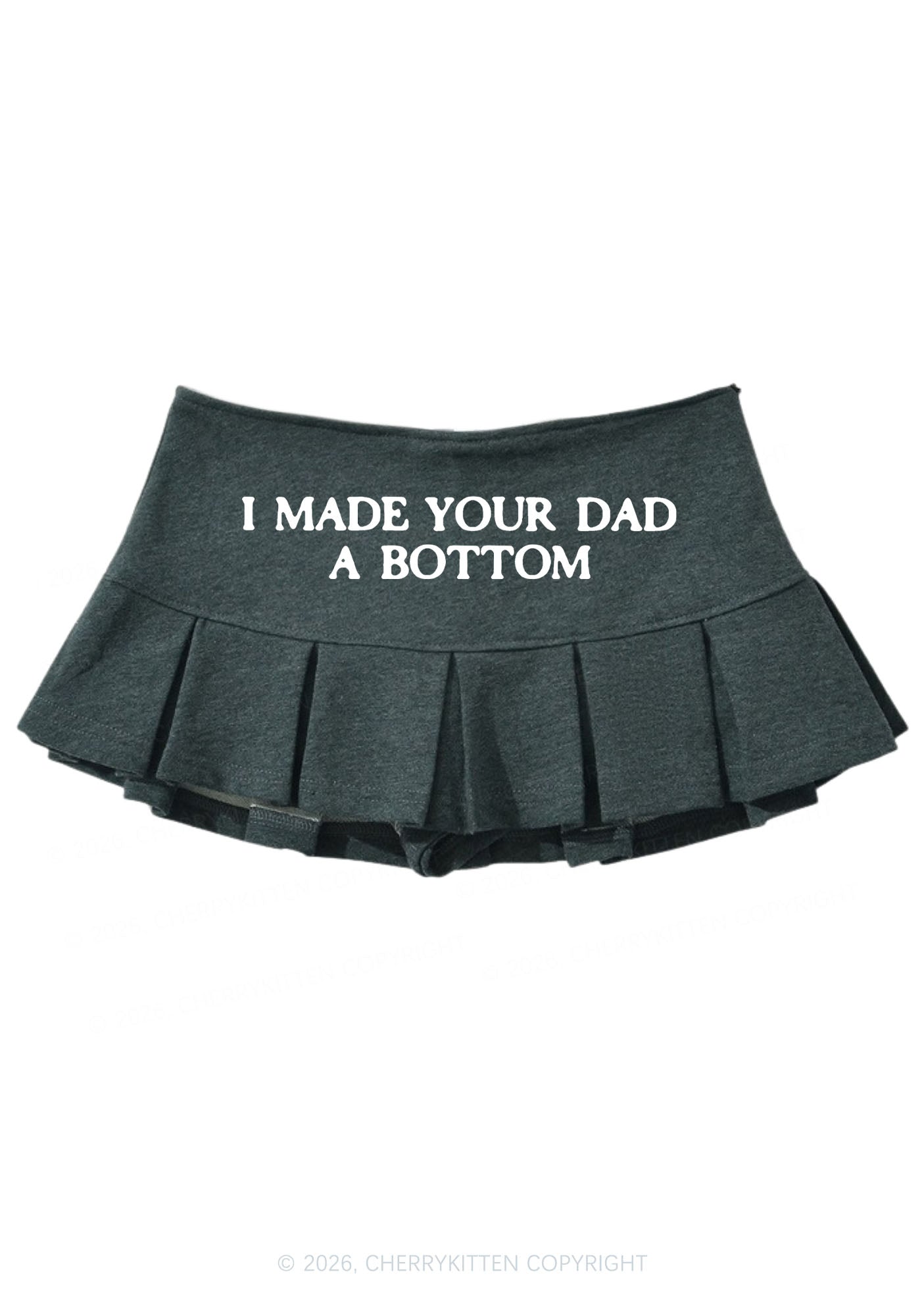 Made Your Dad A Bottom Pride Y2K Mini Pleated Skirts Cherrykitten