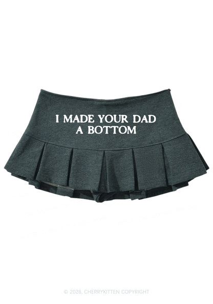 Made Your Dad A Bottom Pride Y2K Mini Pleated Skirts Cherrykitten