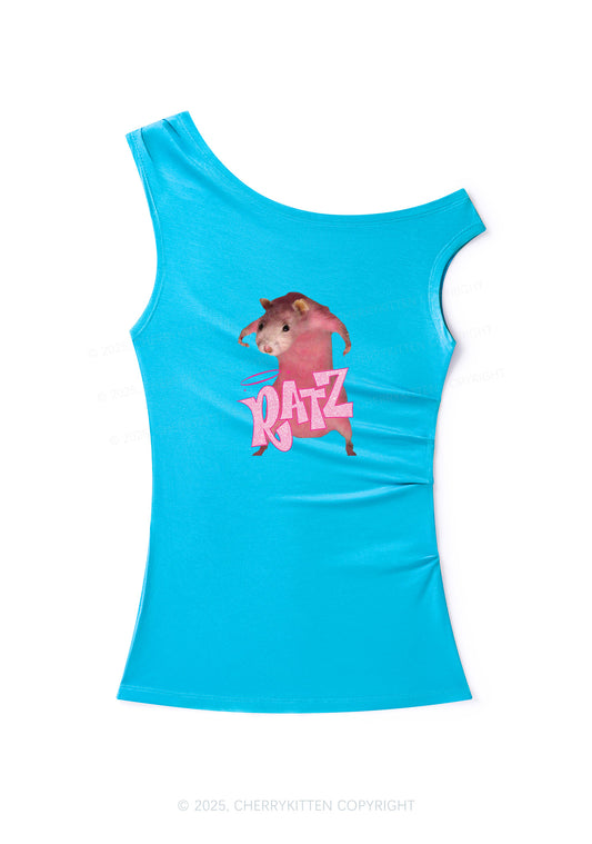 Pink Ratz Y2K Off Shoulder Tank Top Cherrykitten