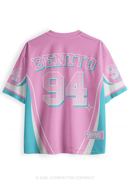 Pink Frog Y2K Sport Jersey Shirts Cherrykitten