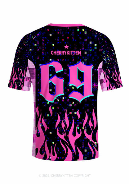 Hot Girls Listen To Dubstep Y2K Football Jersey Shirts Cherrykitten