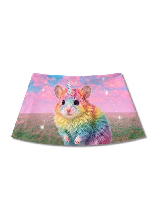 Unicorn Rat Pride Y2K Print Mini Skirt Cherrykitten