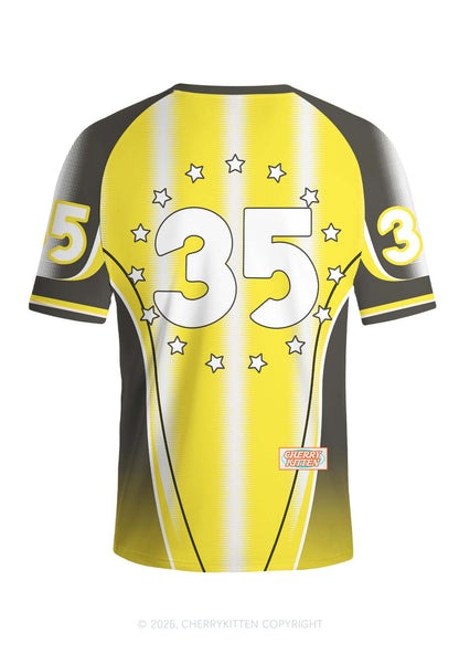 Yellow Pony Y2K Football Jersey Shirts Cherrykitten