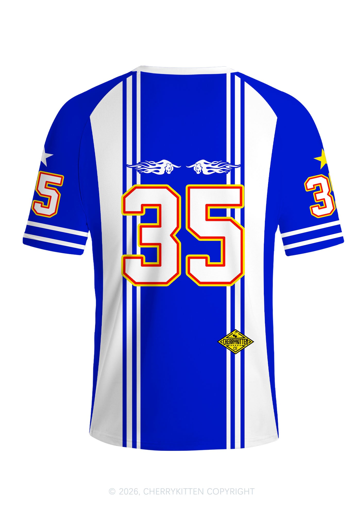 Girls Drink Red Y2K Football Jersey Shirts Cherrykitten