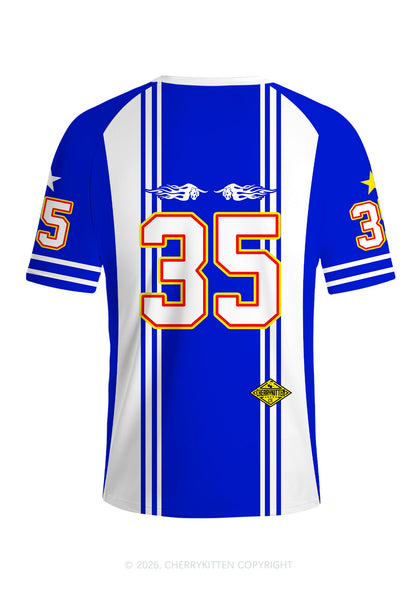 Girls Drink Red Y2K Football Jersey Shirts Cherrykitten