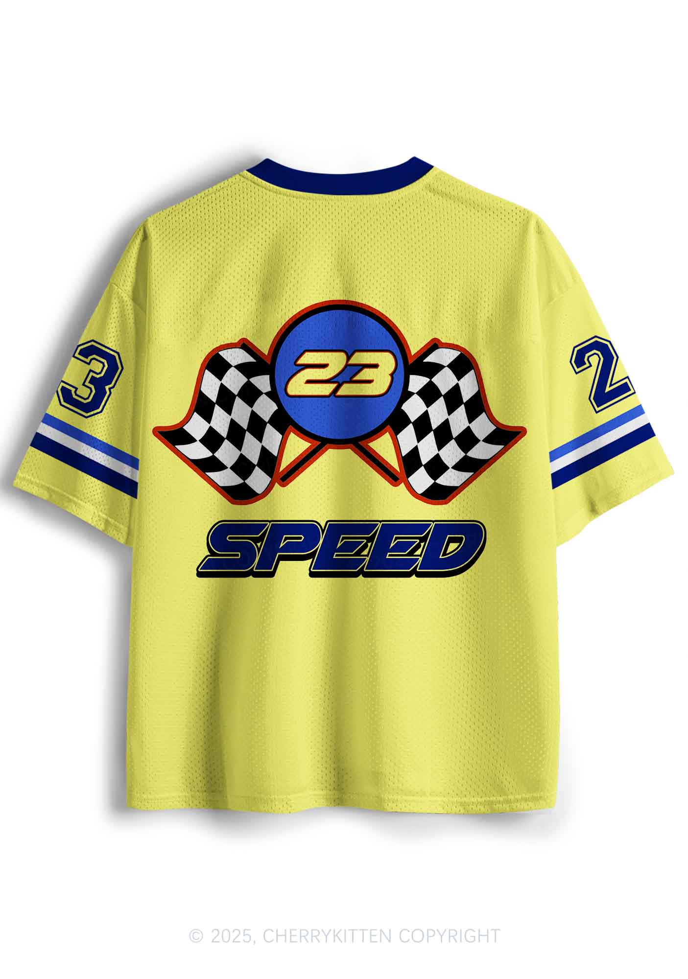 Custom Yellow Ride A Mustache Y2K Sport Jersey Shirts Cherrykitten
