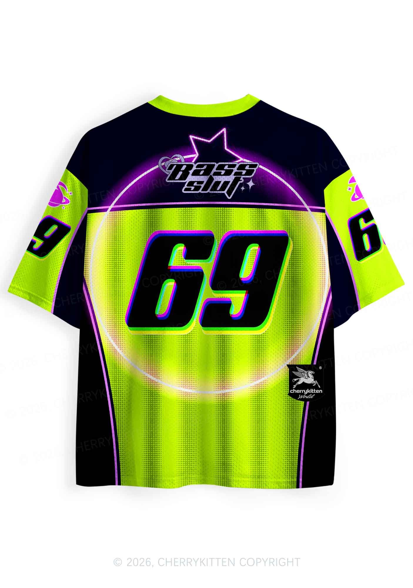 Green Bass Slxt Y2K Sport Jersey Shirts Cherrykitten