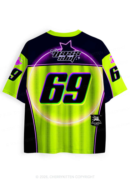 Green Bass Slxt Y2K Sport Jersey Shirts Cherrykitten