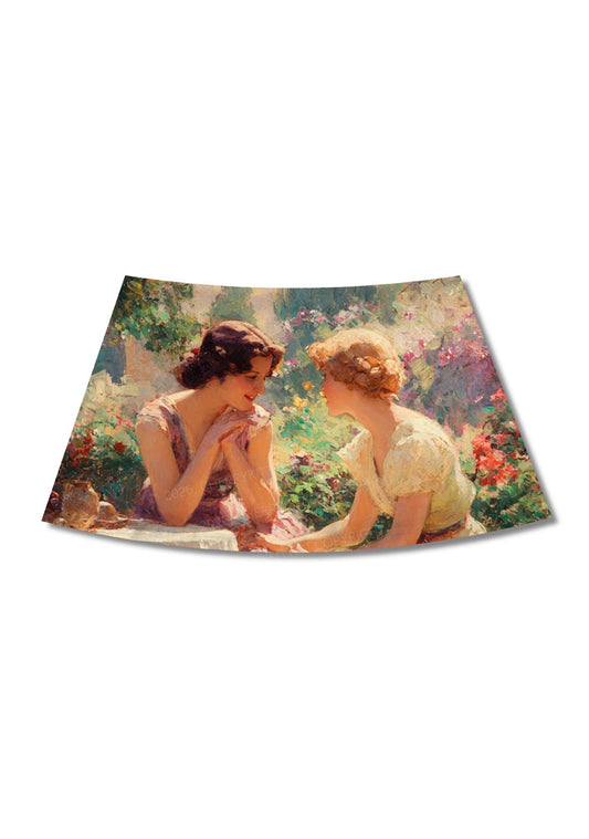 Garden Chat Pride Y2K Print Mini Skirt Cherrykitten