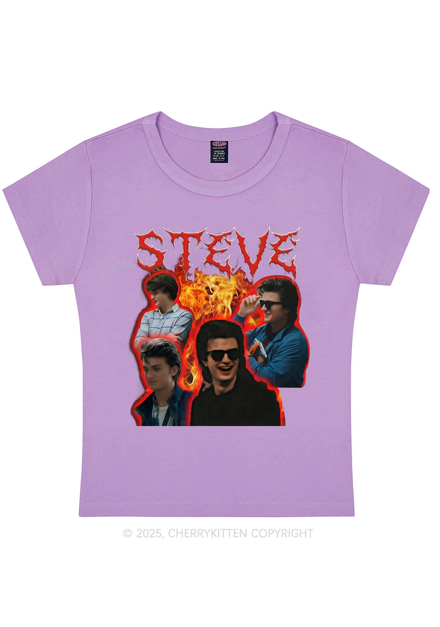 SH Flame Vibe Y2K Baby Tee Cherrykitten