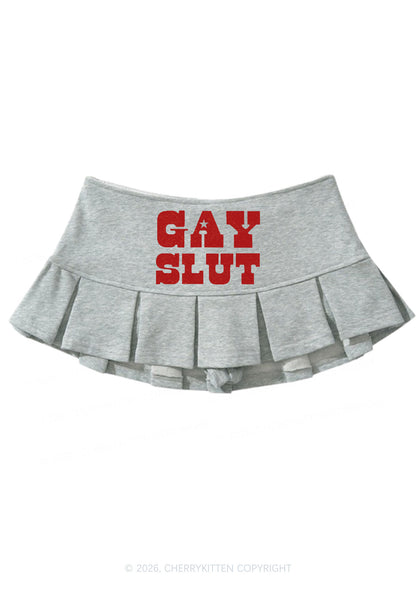 Gay Slxt Pride Y2K Mini Pleated Skirts Cherrykitten