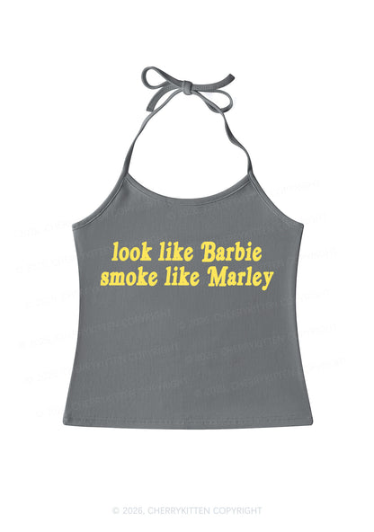 Smoke Like Marley Y2K Halter Neck Cami Cherrykitten