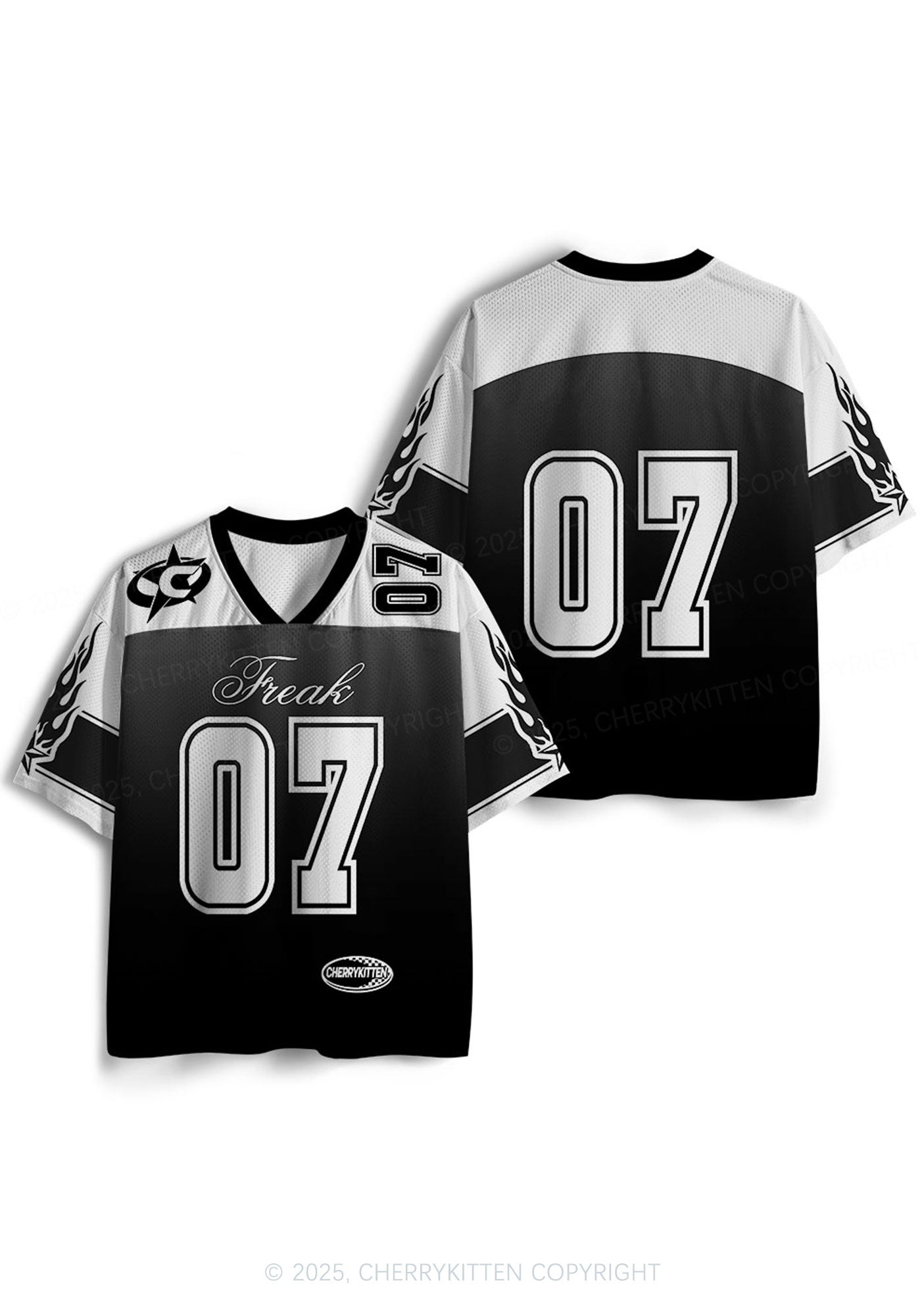 Custom Freak Y2K Mesh Jersey Shirts Cherrykitten