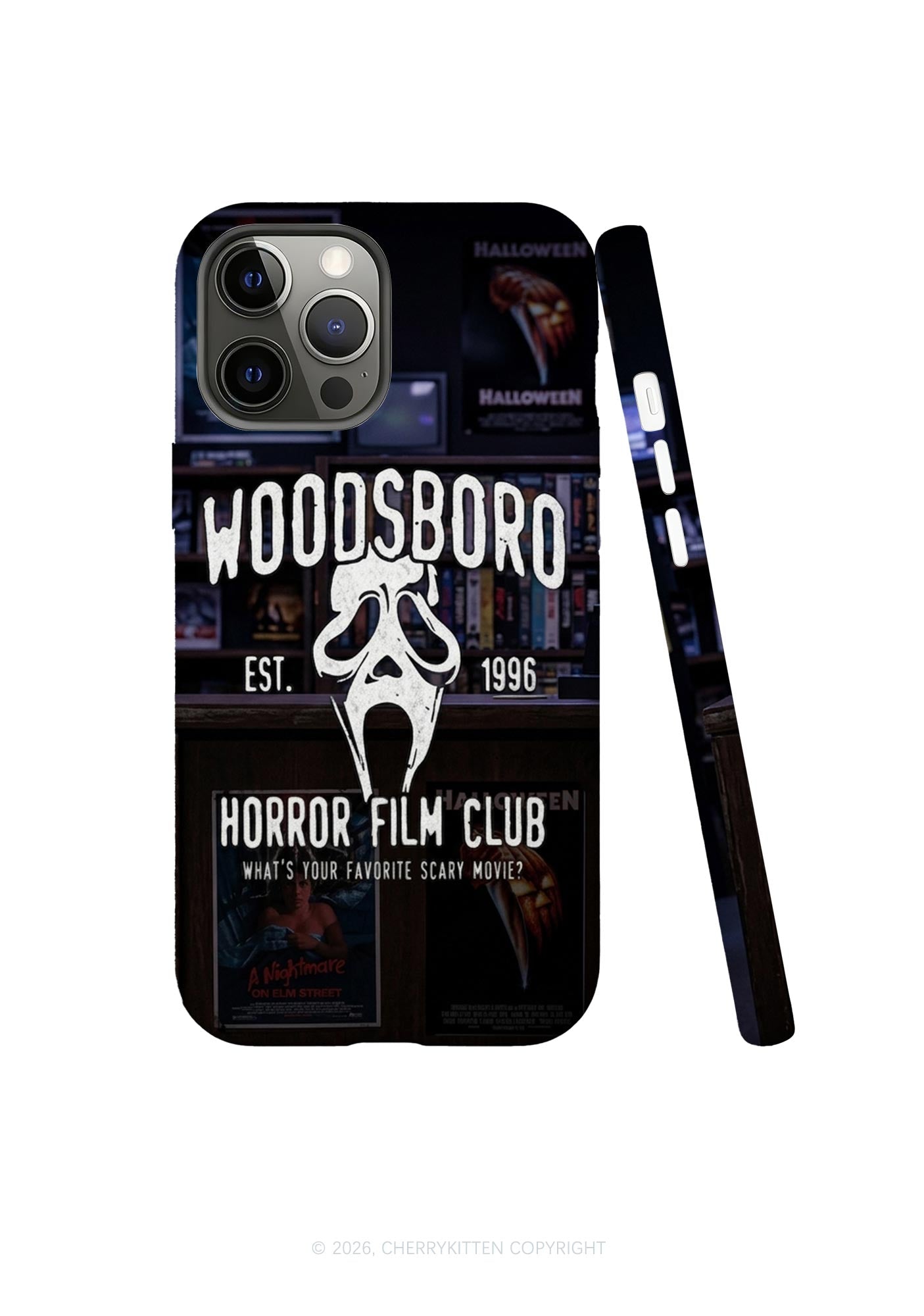 Halloween Horror Film Club Y2K Phone Case Cherrykitten