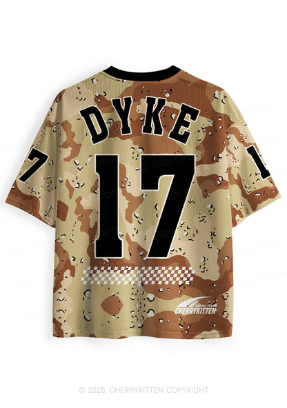 Dyke Camouflage Pride Y2K Sport Jersey Shirts Cherrykitten
