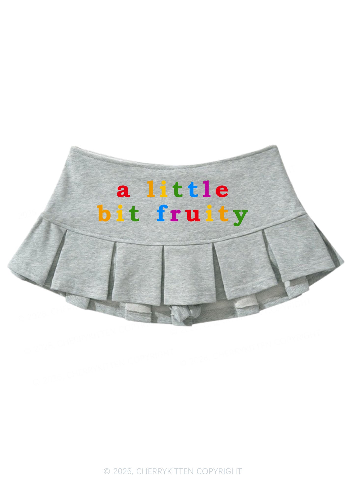 A Little Bit Fruity Pride Y2K Mini Pleated Skirts Cherrykitten