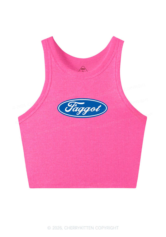 Faggot Pride Y2K Crop Tank Top Cherrykitten