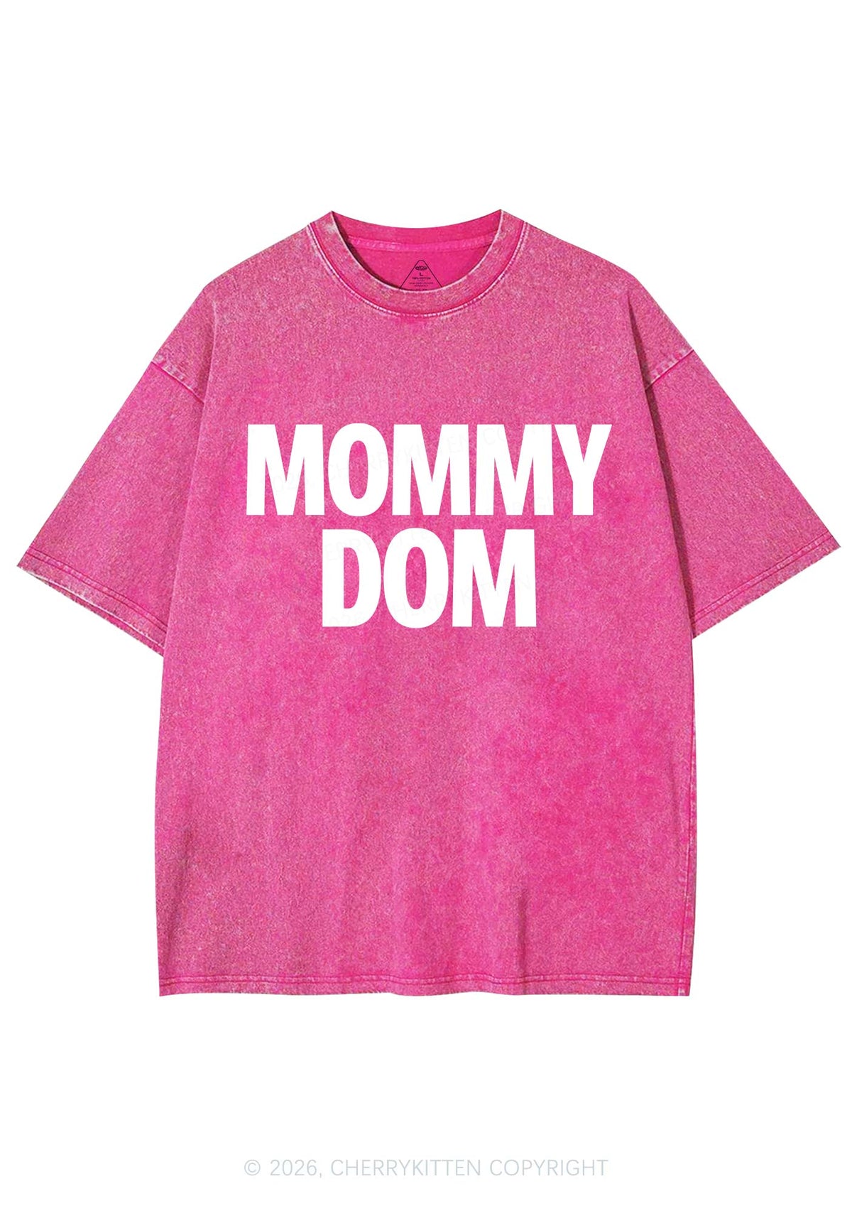 Mommy Dom Y2K Shirts Washed Tee Cherrykitten