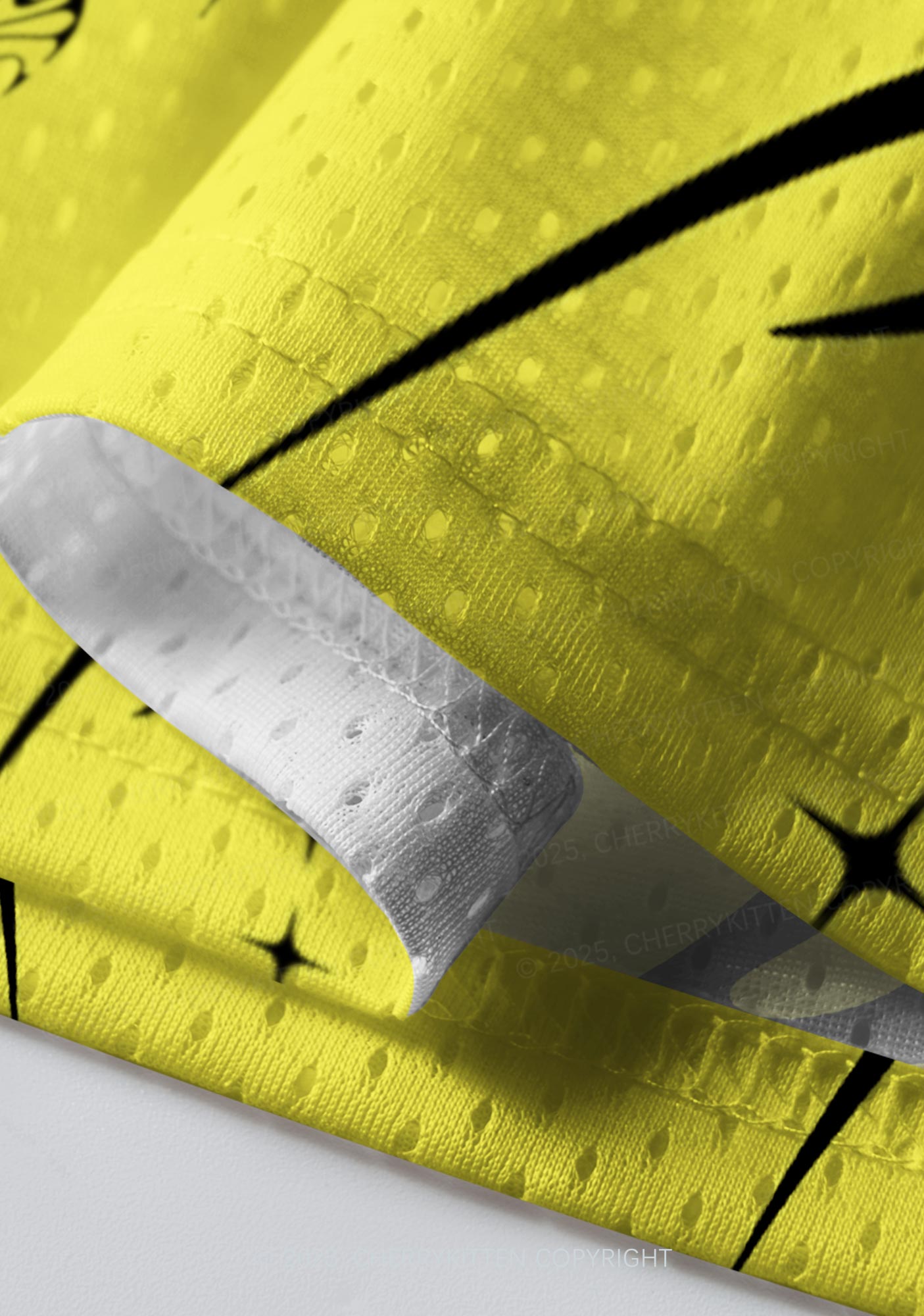 Custom Bright Yellow Cxxt Y2K Sport Jersey Shirts Cherrykitten