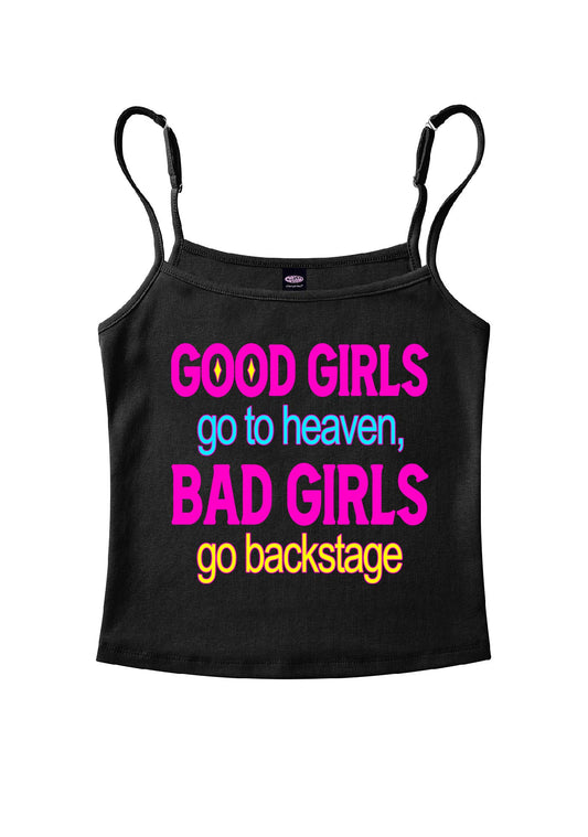 Bad Girls Go Backstage Y2K Spaghetti Strap Cami Cherrykitten