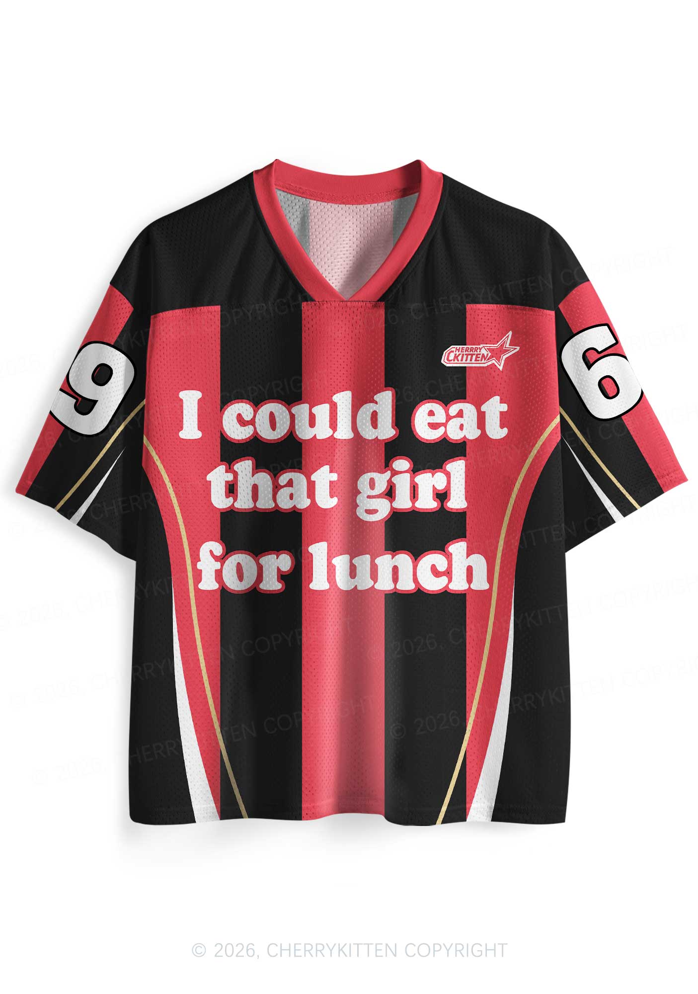 Eat That Girl For Lunch Pride Y2K Sport Jersey Shirts Cherrykitten