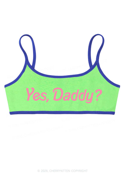 Yes Daddy Y2K Super Crop Cami Cherrykitten