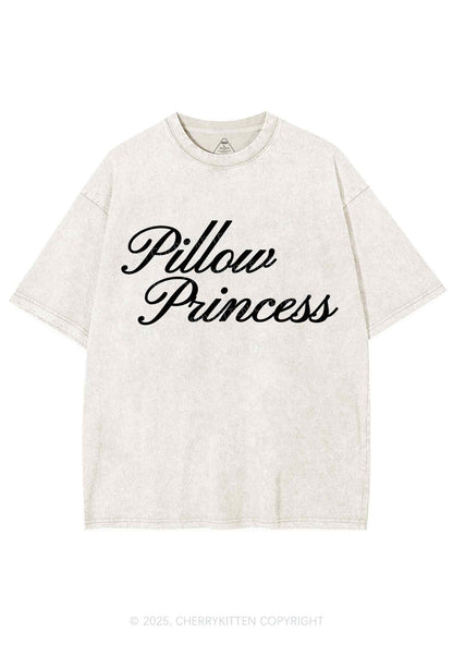 Pillow Princess Y2K Shirts Washed Tee Cherrykitten