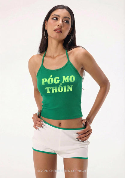 Pog Mo Thoin St Patricks Y2K Halter Neck Cami Cherrykitten