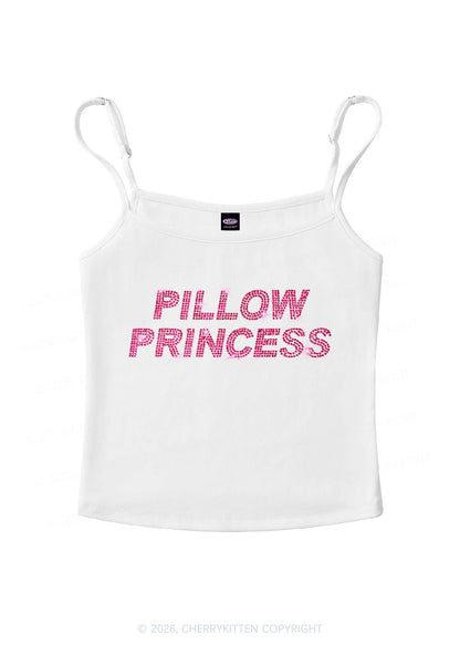 Rhinestone Pillow Princess Y2K Spaghetti Strap Cami Cherrykitten