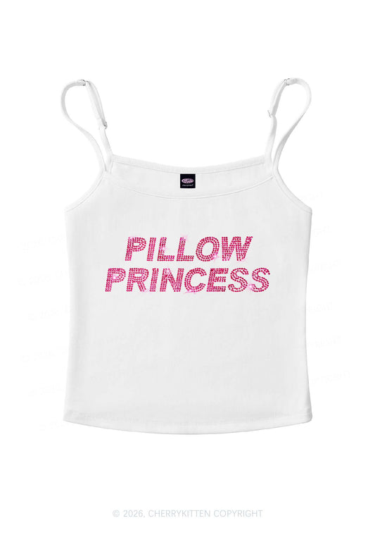 Rhinestone Pillow Princess Y2K Spaghetti Strap Cami Cherrykitten