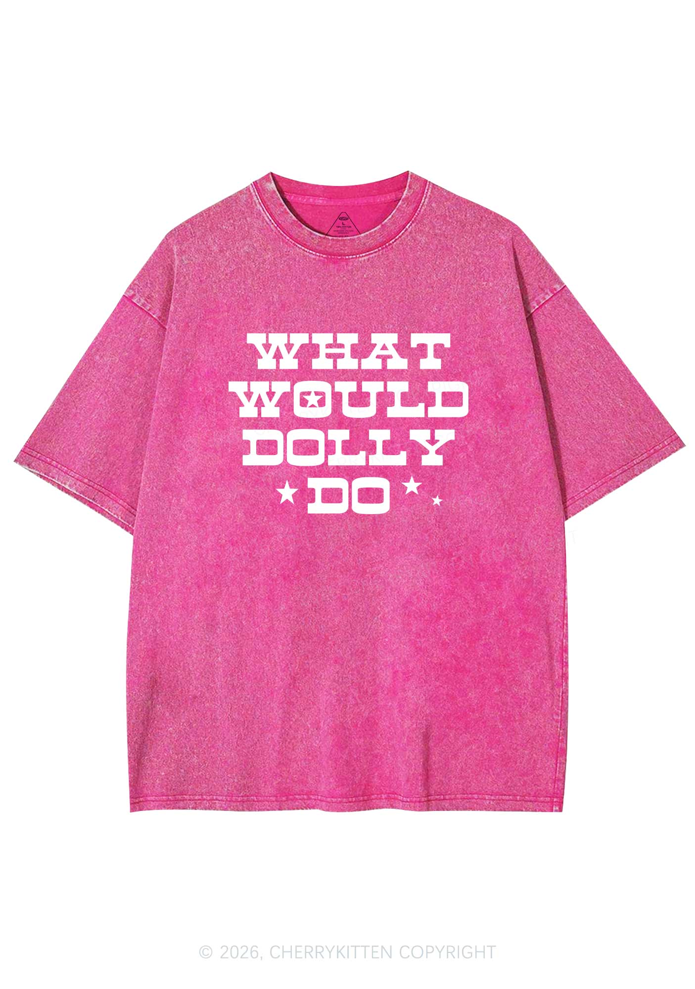 What Would Doll Do Y2K Shirts Washed Tee Cherrykitten