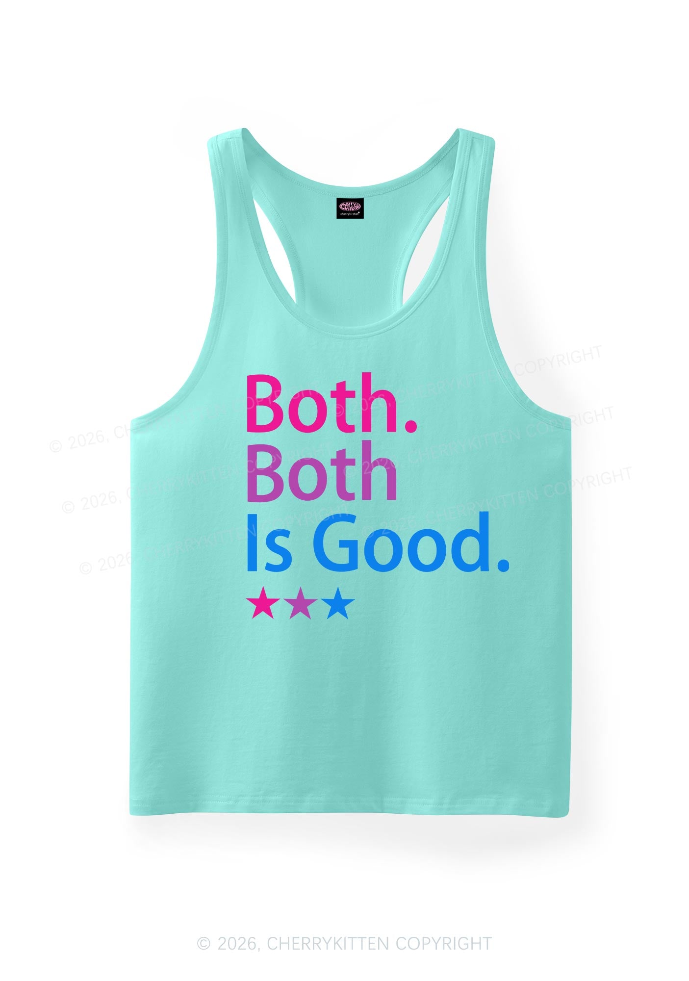 Both Is Good Pride Y2K Men Racerback Tank Top Cherrykitten