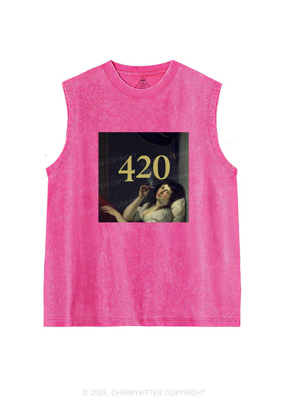 Four Twenty Y2K Washed Tank Cherrykitten