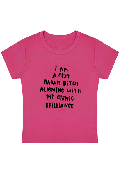 Curvy Aligning With My Cosmic Brilliance Baby Tee