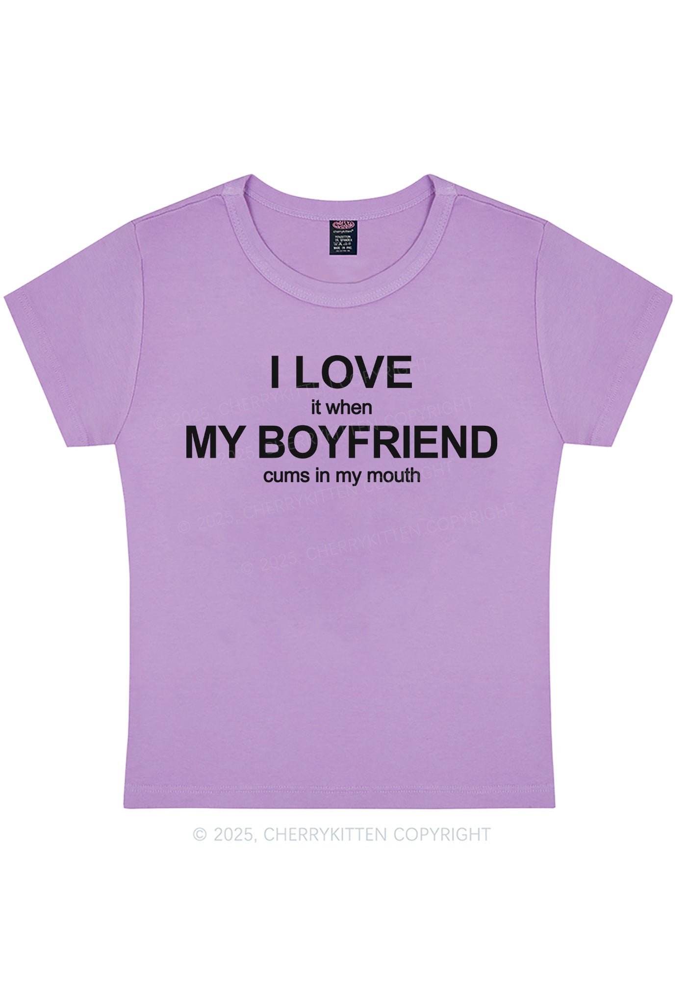 Curvy I Love My BF Y2K Baby Tee Cherrykitten