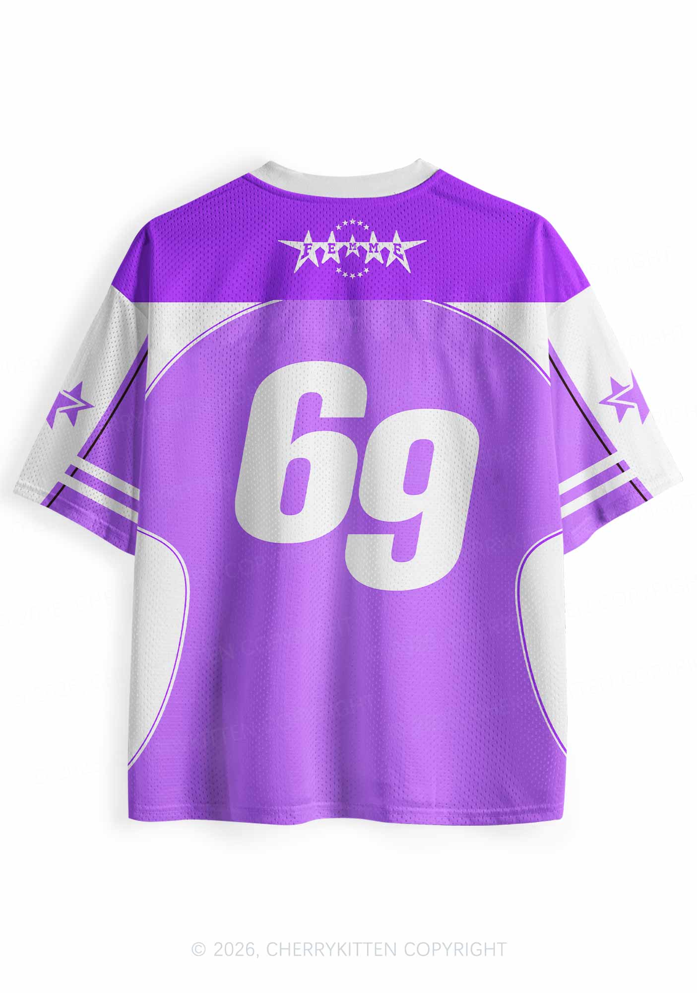 Purple Femme Pride Y2K Sport Jersey Shirts Cherrykitten
