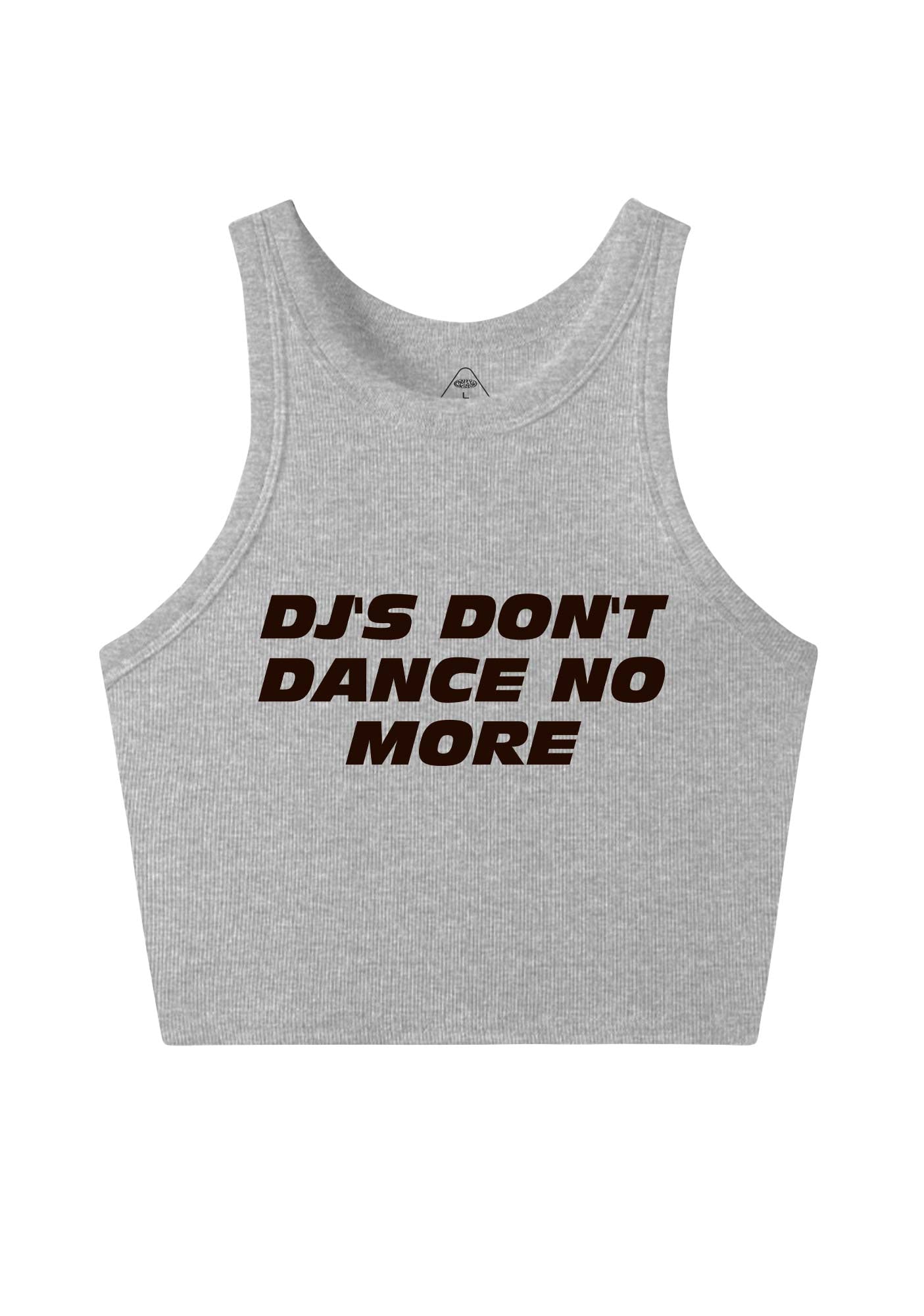 DJs Dont Dance No More Y2K Crop Tank Top Cherrykitten