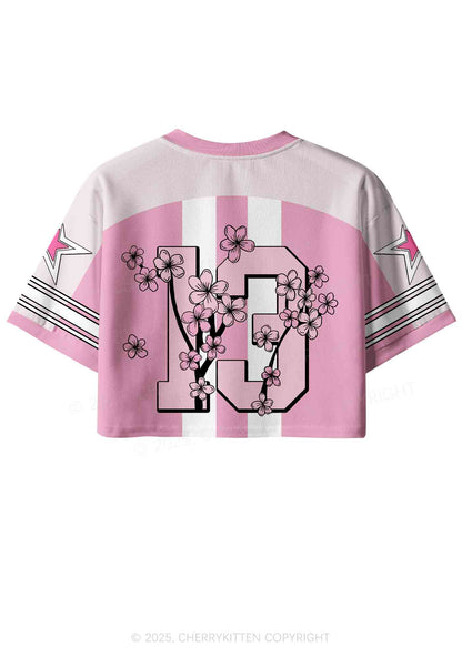 Custom I May Be A Handful Y2K Crop Sport Jersey Shirts Cherrykitten