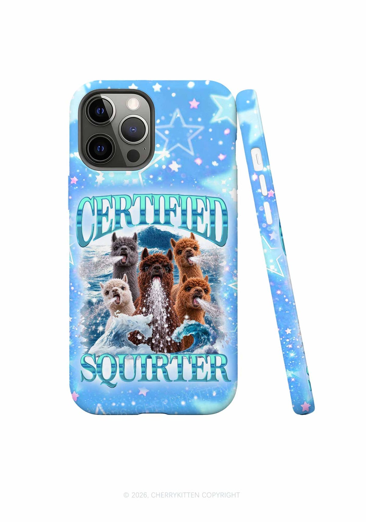 Certified Squirter Alpaca Y2K Phone Case Cherrykitten