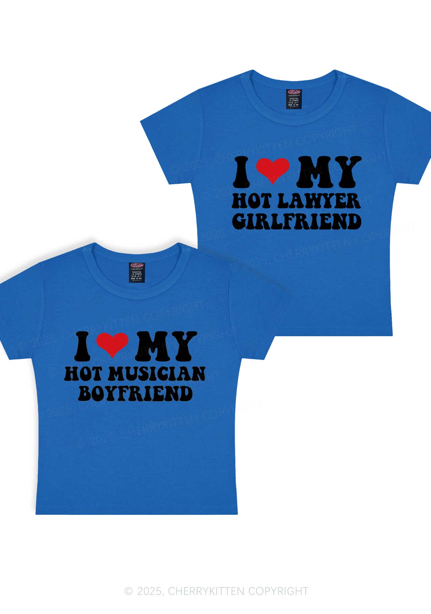 Custom My Hot Lawyer GF Y2K Valentine's Day Baby Tee Cherrykitten