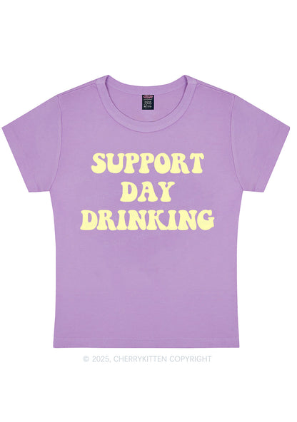 Curvy Support Day Drinking Y2K Baby Tee Cherrykitten