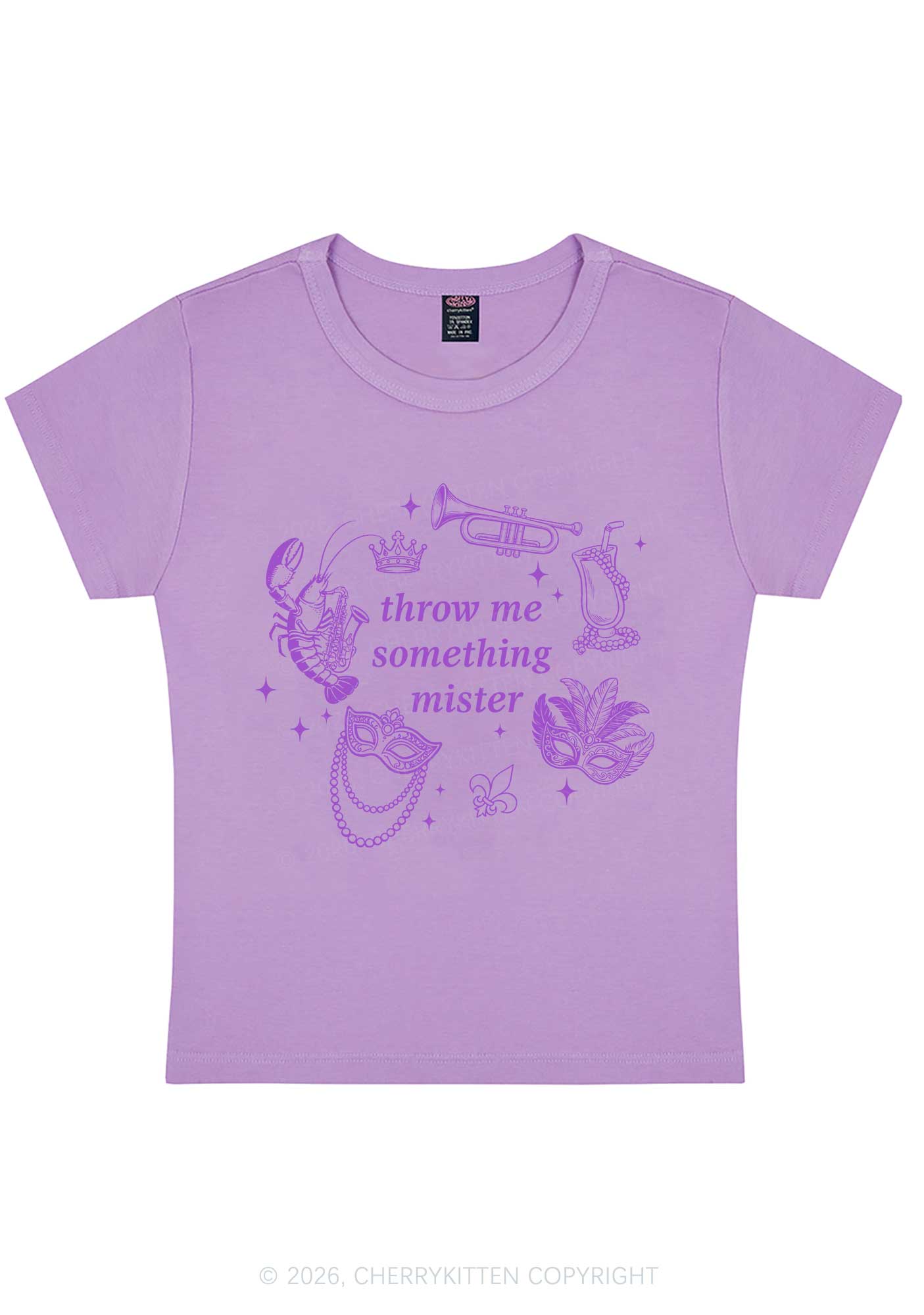Throw Me Something Mister Y2K Baby Tee Cherrykitten