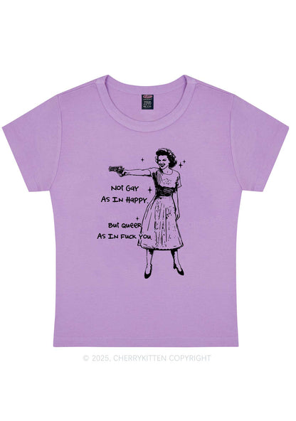 But Queer As In Pride Y2K Baby Tee Cherrykitten