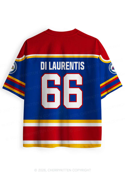 I Love Four Hockey Boys DL Y2K Sport Jersey Shirts Cherrykitten