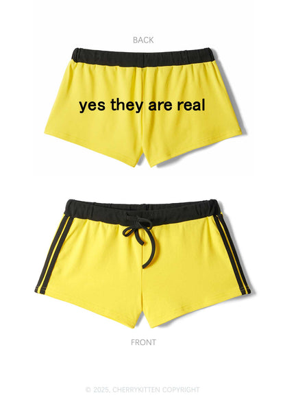 Yes They Are Real Y2K Drawstring Mini Shorts Cherrykitten