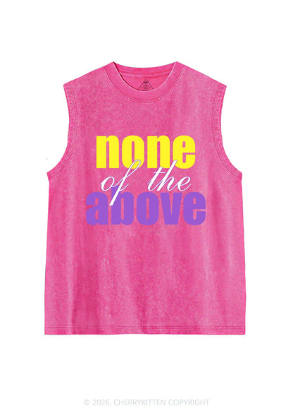 None Of The Above Pride Y2K Washed Muscle Tank Cherrykitten