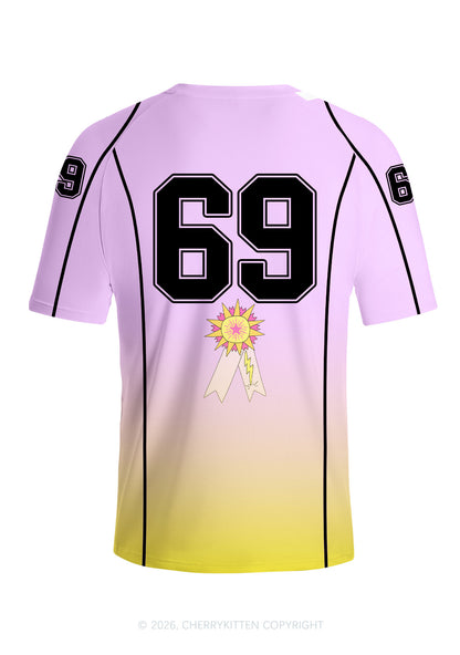 Purple Lesbian Princess Pride Y2K Football Jersey Shirts Cherrykitten